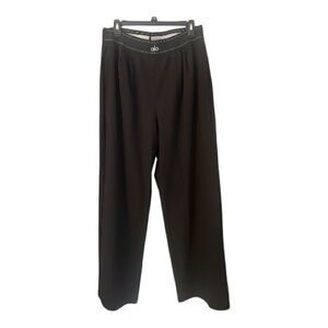 ALO Yoga Black Suit Up Trousers Large
